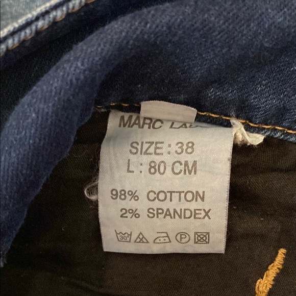 Indigo Blue Straight Leg Jeans with Subtle Fading - Picture 5 of 12